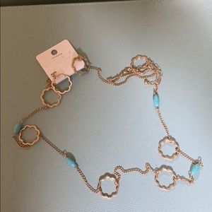 Necklace with matching earrings